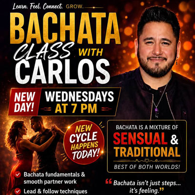 Carlos Wednesday Bachata Class at StepUp Dance Studios
