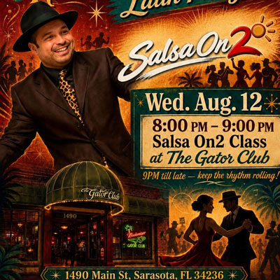 Salsa On 2 Introductory Class at The Gator Club in Sarasota