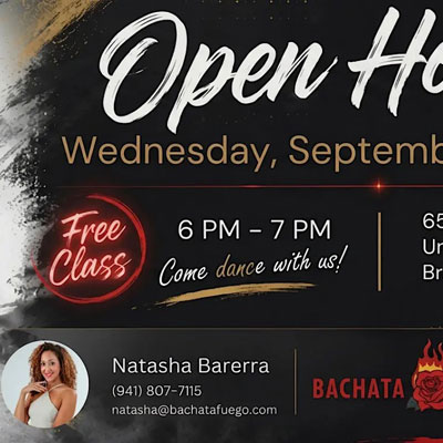 Bachata Fuego Open House at Evo Ballroom Studio Bradenton