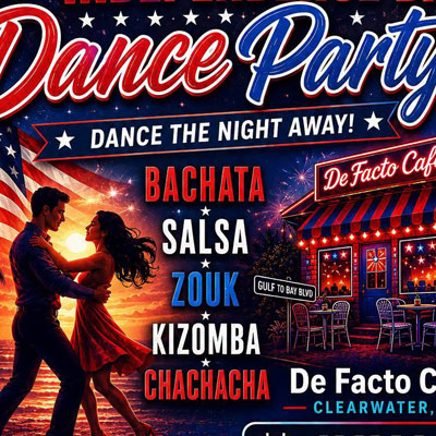 De Facto Cafe Latin Dance Party in Clearwater
