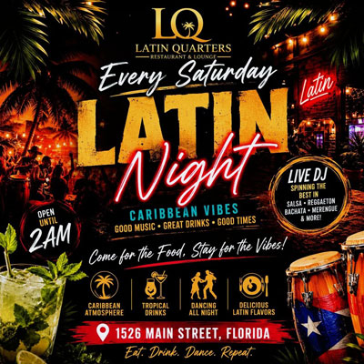 Saturday Latin Night at Latin Quarters Sarasota