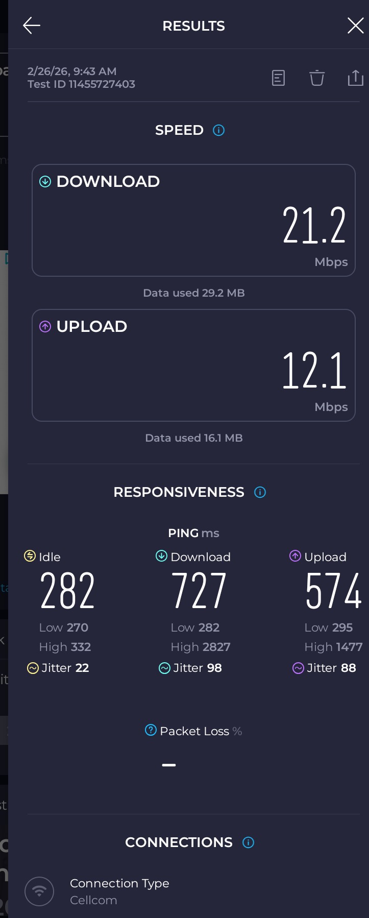 Bahamas Speed Test Result