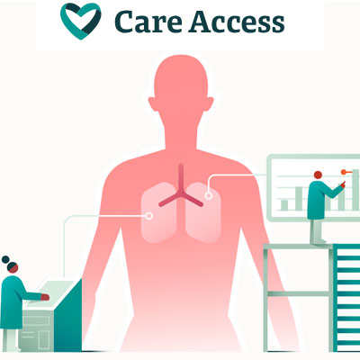 Care Access Health Screening professional taking blood