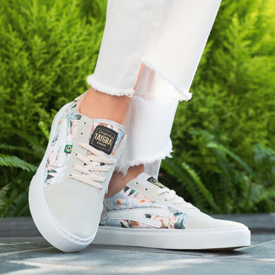 Taygra flexible dance sneakers close up