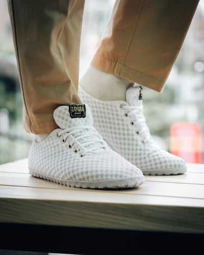 Taygra flexible dance sneakers close up