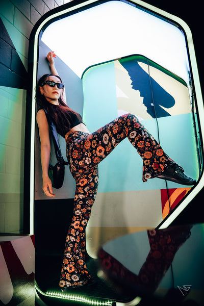 Taygra flexible dance sneakers close up
