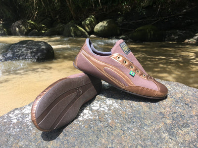 Taygra flexible dance sneakers close up